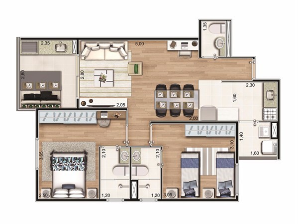 Apartamento, 2 quartos, 67 m² - Foto 22